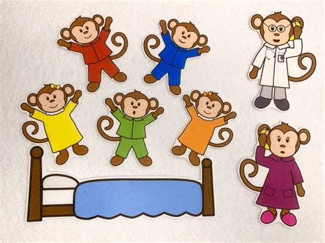 Printable Five Little Monkeys